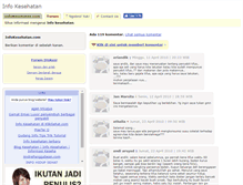 Tablet Screenshot of infokesehatan.com